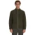 No Excess Sweater full zip teddy moss