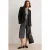 TRENDYOLMİLLA Dames Zwart Effen Lang Oversized Blazers
