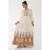 Geprinte Lange Mouw Viscose Maxi Jurk