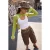 TRENDYOLMİLLA Dames Groen Effen Lang Regular fit Blouses