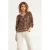 Smashed Lemon gebloemde top – bruin