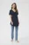 Gebreide tuniek A-shape blue navy