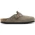 Birkenstock Boston suède taupe smal voetbed unisex instapper