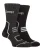 Heren Thermische Wintersokken | Jeep | Dikke Geribbelde Ontwerp Warme Gebreide Bote Socks | Chunky Prestatiesokken – Zwart / Antraciet