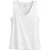 Klassieke witte mouwloze top met V-hals