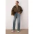 TRENDYOLMİLLA Dames Blauw Effen Mom Hoge taille Jeans