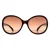 Seksy Oval Womens Transparant Rood Havana Bruin Kleurverloop N2805