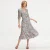 Liberty print wrap jurk
