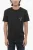 Katoenen FOR YOU T-shirt met ronde hals en contrastprint in zwart