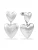Copenhagen Studios Oorbellen ‘Puffy Hearts’  zilver