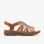 April Belle Tan Leren Sandalen