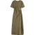 Scotch & Soda Crushed Satin Wrap Dress Washed Military