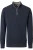Casa Moda Half-Zip Sweater blauw, Effen