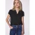 Street One Dames Blouse in effen kleur in Zwart
