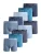 Next Boxershorts  navy / cyaan blauw / duifblauw / lichtblauw