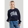 America Today sweater blauw
