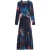 Ted Baker Georii Bedrukte, Soepelvallende Jersey Jurk Met Lange Mouwen In Marineblauw