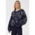 Saint Tropez bomberjas met paisley – donkerblauw/wit