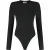 Malelions Women Crewneck Bodysuit | Black