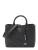 GUESS Handtas ‘MERIDIAN II GIRLFRIEND SATCHEL’  grafiet / zwart
