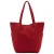 Mango suede shopper rood
