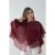 TRENDYOLMİLLA Dames Bordeaux Effen Lang Oversized Blouses