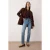 TRENDYOLMİLLA Dames Blauw Effen Mom Hoge taille Jeans