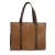 Manfield suede shopper bruin