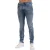 Diesel Heren Gewassen Denim 5 Pocket Rechte Jeans (Blauwe Denim)