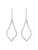 Luxenter Oorbellen ‘Materish’  zilver / transparant