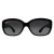 Ray-Ban Zonnebril Jackie OHH 4101 601/T3 Glanzende Zwarte Grijze Verloop Gepolariseerd