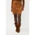 EsQualo Skirt Overlap Suedine Camel