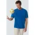 No Excess T-shirt Crewneck Solid Jacquard Cobalt