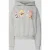 Review Hoodie met motiefprint en extra brede schouders