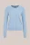 WE Fashion – Dames gebreid vest met structuur – Regular fit – Lichtblauw – Biologisch katoen –