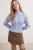 TRENDYOLMİLLA Dames Blauw Geruit Lang Getailleerd Overhemden