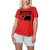 Batman T-shirt met Kanji-logo voor dames (Rood)