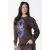 Colourful Rebel T-shirt met print – donkerbruin