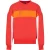 Armani Exchange Heren Sweatshirt met ronde hals (Rood/Wit/Oranje)