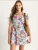 Bianco Lucci Jurk  lichtblauw / geel / pink / wit