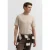 Bugatti Herren T-shirt van katoen met print op de borst