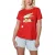 Looney Tunes T-shirt voor dames met Wile E. Coyote-kerstmuts (Rood)