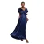 Satin Wrap Dress Dames Goddiva Maxi