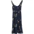 Reformation Fulton midi-jurk met bloemenprint in marineblauwe viscose