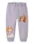 NAME IT Broek ‘Paw Patrol’  ombergrijs / lichtlila / oranje / wit