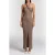GUESS Gia Maxi Swtr Dress Natural Almond + Gol