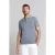 No Excess Pullover Short Sleeve Polo Button Solid Washed Blue