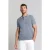 No Excess Pullover Short Sleeve Polo Button Solid Washed Blue