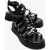 Pelsa Leren Multi Strap Sandaal