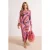 TRENDYOLMİLLA Dames Meerkleurig Abstract Midi Kort Strandkleding Bodycon Strandjurken